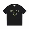 Vêtements de créateurs de haute qualité Fashion Summer Lettre de visage souriant imprimerie hommes T-shirt