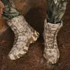 Scarpe fitness alla moda stivali militari camuffi per uomo piattaforma impermeabile tattica grande dimensione 47 botas esterni non slip taticas