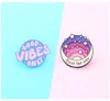 life positive quotes badge Cute Anime Movies Games Hard Enamel Pins Collect Cartoon Brooch Backpack Hat Bag Collar Lapel Badges