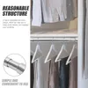 Hangers Tension Curtain Rod Wardrobe Bar Heavy Duty Closet Pole Cupboard Rods Clothes Rail Stainless Steel Hanger Hanging Multi-