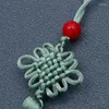 Figurine decorative nodo cinese Ciondolo a mano tessuto a mano Nappa in perline per artigianato Fatto a mano con accessori artigianali fai-da-te