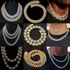 Prong personalizzato Miami in Sier Pass Diamond Test VVS 12mm Moissanite Cuban Link Chain