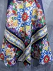 Europeisk och amerikansk mode ärmlös liten rund hals västkjol mångsidig 2024 Våren kvinnors tryckta kjol
