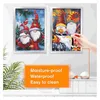 Frames 2 Sets Self Adhesive Magnetic Po Frame Business License Display Plastic Self-adhesive Drawing