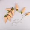 Decorative Figurines 6 Pcs Carrot Ornament Party For Easter Mini Wreath DIY Pendant Decoration Supplies Cloth Faux Fireplace