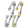 أزياء المجوهرات 316L أساور الفولاذ المقاوم للصدأ الأساور للنساء بيع الملحقات الحفلات سوار امرأة للهدية 240412
