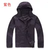 Herengeuljagen heren heren snel droge huid zonbescherming kleding paar Medels jas mode windbreaker waterdichte mannen dames jas