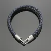 Großhandel Modeschmuck, V -Lock -Doppel -Lederarmband, Damen gewebtes Multikolon -Leder -Seilarmband