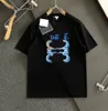 Tasarımcı Marka Erkek Tişörtleri Gömlek Pamuk Colth Slim Tees Gömlek Yaz Çiftleri Kısa Kollu Baskılı Günlük Gevşek Yuvarlak Boyun Asya S-5XL