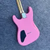 Gitaar beroemde elektrische sq elektrische gitaar, meisje roze oppervlak, gemaakt van professioneel hout, goed timbre, gratis levering naar huis.