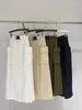 Röcke elastische Taille Frachtrock Frauen lässig Y2K Khaki A-Line Midi Spring Sommer 2024