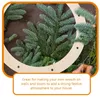 Decorative Flowers Wooden Wreath Rings Crafts Round Form Tool Forms Frame Flower Garland Halloween