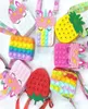 Party Fidget Toys Sensory Fashion Bag kid Push Bubble Rainbow Anti Stress Educational Children And Adults Decompression Toy8944703