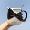 Kubki Koreańska wersja urocza ins kawa kreatywna kokard