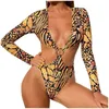 Women's Swimwear Bikini Leopard Set Swimsuit Filled Bra Beachwear Biquinis Female Bathing Suit