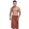 Toalha 70 140cm Banho vestível macio com bolso para homens roubos de banho Wrap Wrap Swimming Spa Beach Toalla de Playa