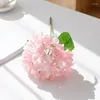 Dekorativa blommor konstgjorda falska siden hortensia för brud clearance bröllop dekoration hemfest tillbehör jul diy matbord