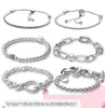 100% 925 Bracelets en argent sterling pour les femmes Braceux de chaîne de liaison de luxe Fashion Fit Charms Perles Fine Bijoux Cadeau Envoyer un sac à poussière Gift2725657