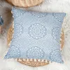 Cuscino 1pc cusca motivi di fiori blu e bianco con nappe in stile retrò per soggiorno camera da letto divano cojines decorativo