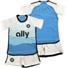2024 25 Charlotte FC Swiderski Kids Kit Soccer Jerseys Bronico Copetti Byrne Bender Agyemang Home Child Post Football Shirts