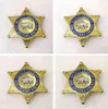 1PCS US Los Angeles County Detektyw Badge Movie Cosplay Prop Pin Brólowa Koszula