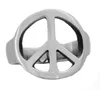 FANSSTEEL STAINLESS STEEL mens or womens jewelry Peace sign plain Ring signet ring GIFT for borthers or sisters 12W77335U65291062833076
