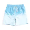 Heren shorts Summer Men Activewear Stijlvol strand met gradiëntcontrast Kleur Drawtring Elastische taille voor casual