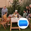 Tallrikar 6 st uppblåsbara isbar som serverar Tray Server Kids Pool Chaise Longue Holder Party Party