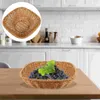 Kabelwaren setzt praktische Kleinmänner Halbkorb Früchte Aufbewahrung Brot gewebtes PP Tablett Wohnzimmer