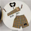 Fasion Nowy projektant marki Polo Suit Summer Cotton Wysokiej jakości szorty dla dzieci Wysokiej klasy garnitur dla dzieci Rozmiar 90 cm-150cm A5