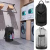Tvättpåsar reser college sovsal bärbar ryggsäck vattentät väska med axelremmar mesh ficka stor kapacitet tung tjänst