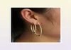 37mm 45mm cz thin hoop earring for women and girl gift big small hoop set pave Clear sparking cubic zirconia elegance gold hoop ea8869399