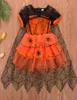 Dziewczyny Halloween czarownice fantazyjna sukienka kostium czarownice strój dzieci