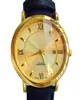 Orologi da uomo Designer di lusso Orologio in pelle Muovo in quarzo Funzione di calendario oro oro 18K Funzione 42 mm Vieni con Box4073513