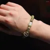 Bracelets de charme Bijoux de style Bijoux Rosaire Bracelet Bracelet Evernight Women Accessoires Green Sandalwood Hands