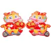 Decorative Figurines Fengshui Dragon Decor Year Of The Stickers Animal Ornaments Spring Festival Door