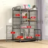 Transporteurs de chats cages de fer villa avec toilet