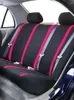 Автомобильные сиденья обложки Carnong Auto Vechile Universal Mite Peater Full Set Pink Red Blue Black 5seats Protector Внутренние аксессуары