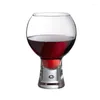 Occhiali da vino 300-500 ml creativi piedi spessi whisky brandy sake beer goblet dessert dessert bevande fresco bevande tazza