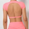 Backless Sports Bras Top Yoga Bras Women Shoke odporny na wycięcie Top Top Plus Size High Neck Athletic Bras Tops Kobiety 240402