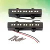 Guitar 2Pcs Bass Pickups 5 String For 5 String Jazz Bass Guitar Parts and Accessories GMB08 Black