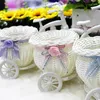Вазы белый тройной цыпочек в форме цветочной корзины свадьба украшения пластиковой дизайн