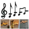 Candlers 4pcs Farmhouse Gift Candlestick Elegant Wedding Porch salon Metal Wall Home Decor Music Note Party Holder