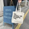 Evening Bags Women Canvas Shopping Bag Notting Hill Books Female Cotton Cloth Shoulder Eco Handbag Tote Reusable Grocery Shopper