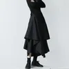Spódnice kobiety gotyckie nieregularne eleganckie eleganckie eleganckie punkowa spódnica midi harajuku solidna plisowana linijka