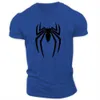 Summer Casual Sports Fashion Fashion 2D Spider Stampato per adulti Crewink Short Short T-shirt di grandi dimensioni Maglietta sciolta a secco veloce comodo 240412