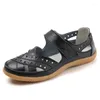 Casual schoenen niet-slip zachte mode-sandalen voor dames comfortabel en lichtgewicht lederen Romeinse stijl zomer groot formaat 42
