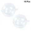 Take Out Containers 30 Pcs Plastic Ball Christmas Decorations Holiday Tree Transparent Biscuit Container