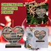 Decorative Figurines Merry Christmas Fun Book Acrylic Pendant Decorations For Home 2024 Cristmas Ornament Xmas Navidad Happy Year