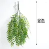 Dekorativa blommor 50 cm Artificial Plant Wicker wllow gren bröllop hem dekoration tak simulering hängande grön gråt pil